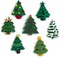 60+ Assorted Christmas Buttons for Sewing & Crafts - Set of 6 Button Packs - Gingerbread, Presents, Chirstmas Trees & More